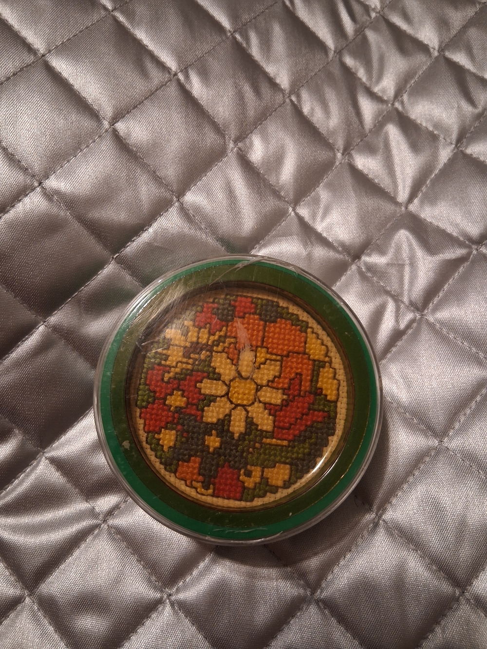Coasters Set Of Four In A Container Crochet Style Design